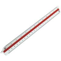 Rumold Präzisions-Dreikantmaßstab 160, 160/2/30, weiß, berufsschule 2, 30cm