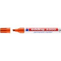 edding 3300 Permanentmarker Keilspitze 1 - 5 mm Orange Nachfüllbar
