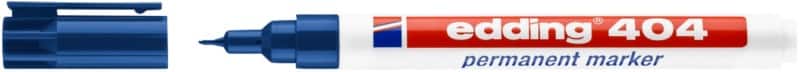 edding 404 Permanentmarker  Extra Fein Rundspitze 0 - 0,75 mm Blau