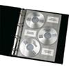 Veloflex CD/DVD-Prospekthüllen/4359 000, A4, transparent, 3 CD/DVD Inhalt 10 Stück