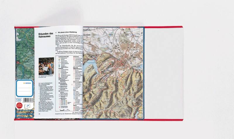 HERMA Buch-, Heftumschlag 7265 Transparent 265 x 540 mm