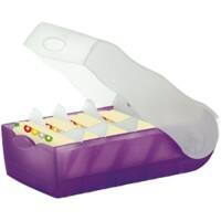 Han Karteibox Croco / 998-673, A8 quer, transluzent lila