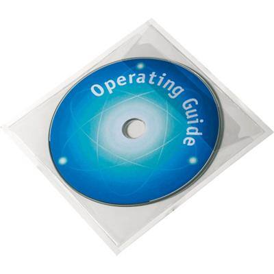 DURABLE CD-/DVD-Hüllen POCKETFIX selbstklebend 10 Stück