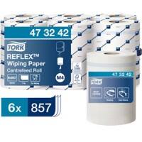 Tork Wischtuchrolle M4 Reflex Zellstoff Weiß 6 Stück à 857 Blatt