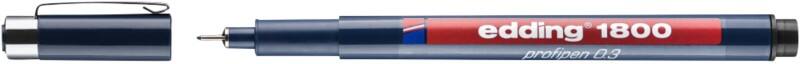 edding Fineliner  -   Schwarz 1800