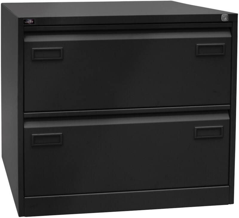 Bisley Light Hängeregistraturschrank CDF2633 Schwarz 800 x 622 x 711 mm