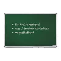 magnetoplan Kreidetafel Stahl Silber, grün 150 x 120 cm