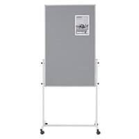 magnetoplan Filz Pinnwand Magnetisch 75 (B) x 2,2 (H) cm Aluminium Grau, Weiß