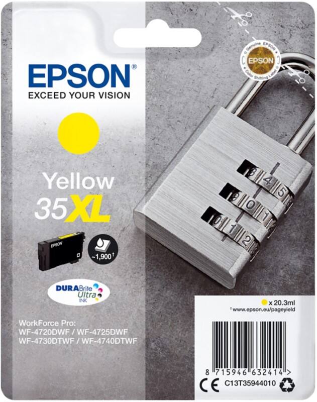 Epson 35XL Original Tintenpatrone C13T35944010 Gelb