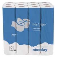Niceday 2 lagiges Toilettenpapier Standard 48 Rollen mit 200 Blatt