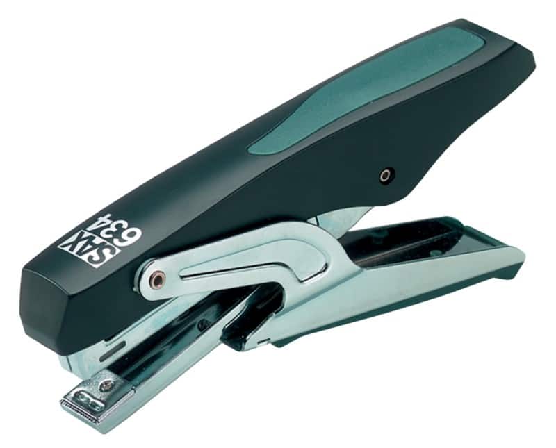 SAX Heftzange 634 10/5 16 Blatt Grau, Schwarz