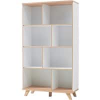 GERMANIA Regal Oslo Sonoma-Eiche, Weiß 960 x 400 x 1.660 mm