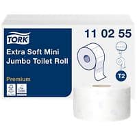 Tork Premium Mini Jumbo Toilettenpapier T2 3-lagig 110255 12 Rollen à 600 Blatt