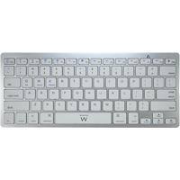 ewent Kabellose Ultradünne Bluetooth Tastatur EW3163 QWERTY US Weiß, Silber