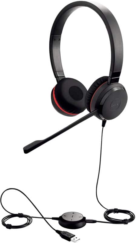 Jabra Evolve Verkabelt Headset Kopfbügel 3.5 mm Jack Noise Cancelling Microphone Mit Mikrofon Stereo Evolve 30 II UC Schwarz