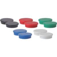 Viking Whiteboard-Magnete Farbig sortiert 2 kg Tragfähigkeit 30 mm 10 Stück