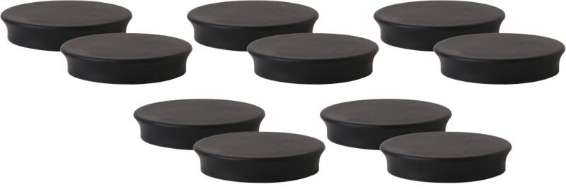 Viking Magnete Schwarz 2.2 kg Tragfähigkeit 40 mm 10 Stück