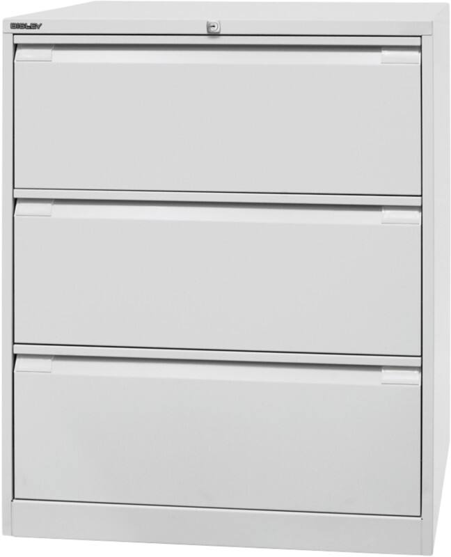 Bisley Hängeregistraturschrank Original 3 Schübe Lichtgrau 800 x 622 x 1.016 mm