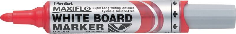 Pentel Maxiflo Non-permanent Whiteboard-Marker Rot Mittel Rundspitze 2 - 6 mm