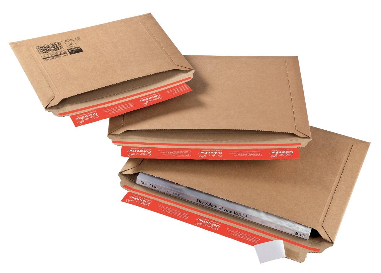 ColomPac Versandtasche Braun 250 (B) x 360 (T) x 50 (H) mm 20 Stück