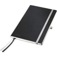 Leitz Style A5 Fallgebunden Satinschwarz Soft Cover Notizbuch Liniert 80 Blatt