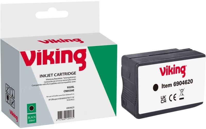 Viking 932XL Kompatibel HP Tintenpatrone CN053E Schwarz