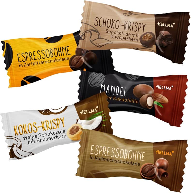 Hellma Selection Gemischt Schokolade 200 Stück à 1.5 g