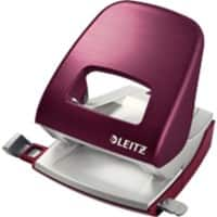 Leitz NeXXt Style Locher 5006 Metall 2-fach 30 Blatt Granat Rot