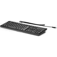HP Tastatur QY776AA#ABD Verkabelt Schwarz, Silber QWERTZ
