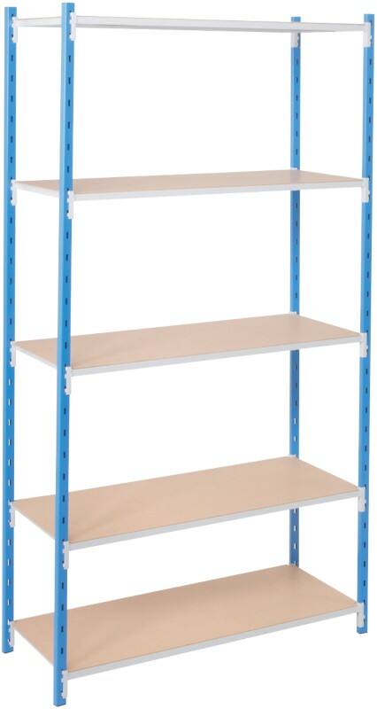 ARNO SPACE Arno - Workshop Regale 5 Fachböden Verzinkt 1.000 x 600 x 2.000 mm Blau