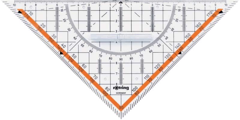 Rotring Geodreieck S0903950 Transparent 23 cm