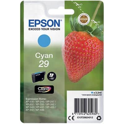 Epson 29 Original Tintenpatrone C13T29824012 Cyan