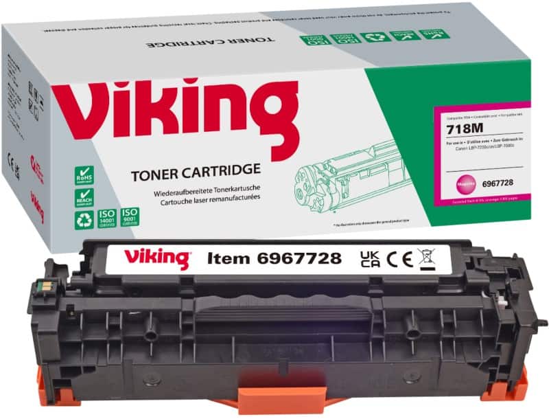 Viking 718 Kompatibel Canon Tonerkartusche Magenta