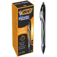 BIC Gel-ocity Quick Dry Gel Tintenroller Medium 0,4mm Schwarz 12 Stück