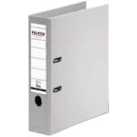 Falken Chromocolor Breit Ordner DIN A4 80 mm Grau 2 Ringe Pappkarton, PP (Polypropylen)