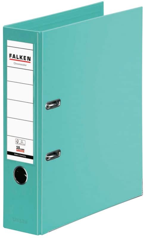 Falken Chromocolor Breit Ordner DIN A4 80 mm Minze 2 Ringe 11285582 Kunststoff