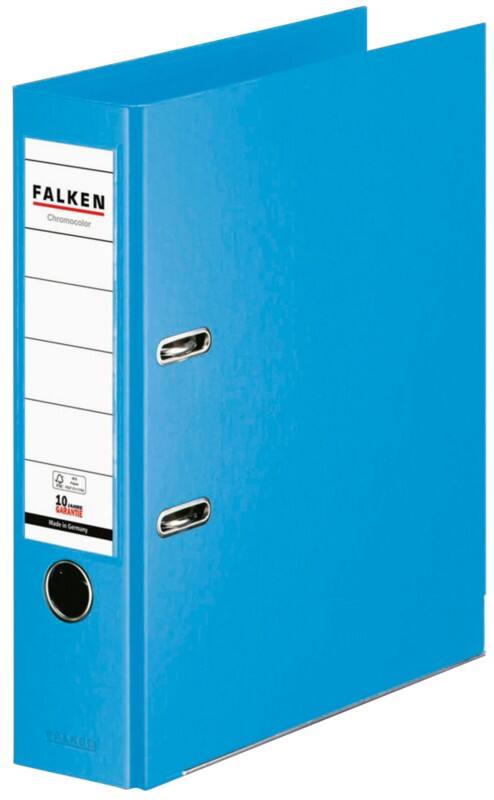 Falken Chromocolor Breit Ordner DIN A4 80 mm Hellblau 2 Ringe S80 Kunststoff