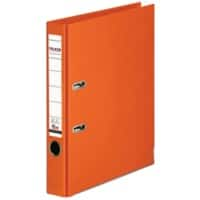 Falken Chromocolor Ordner DIN A4 50 mm Orange 2 Ringe Pappkarton, PP (Polypropylen)