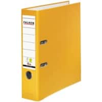 Falken Color Ordner DIN A4 80 mm Gelb 2 Ringe PP-Color Pappkarton