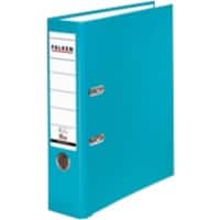 Falken PP-Color Ordner DIN A4 80 mm Türkis 2 Ringe PP-Color Pappkarton