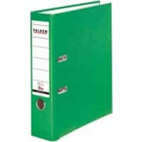 Falken PP-Color Ordner DIN A4 80 mm Grün 2 Ringe PP-Color Pappkarton