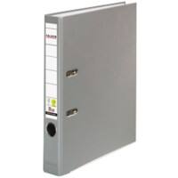 Falken Color Ordner DIN A4 50 mm Grau 2 Ringe PP-Color Pappkarton