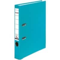 Falken PP-Color Ordner DIN A4 50 mm Türkis 2 Ringe PP-Color Pappkarton