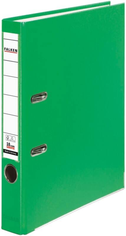 Falken PP-Color Ordner Schmal DIN A4 50 mm Hellgrün 2 Ringe Kunststoff