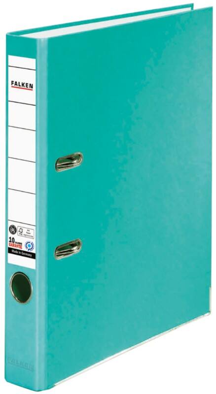 Falken Recycolor Ordner Schmal DIN A4 50 mm Türkis 2 Ringe 11286366 Kunststoff