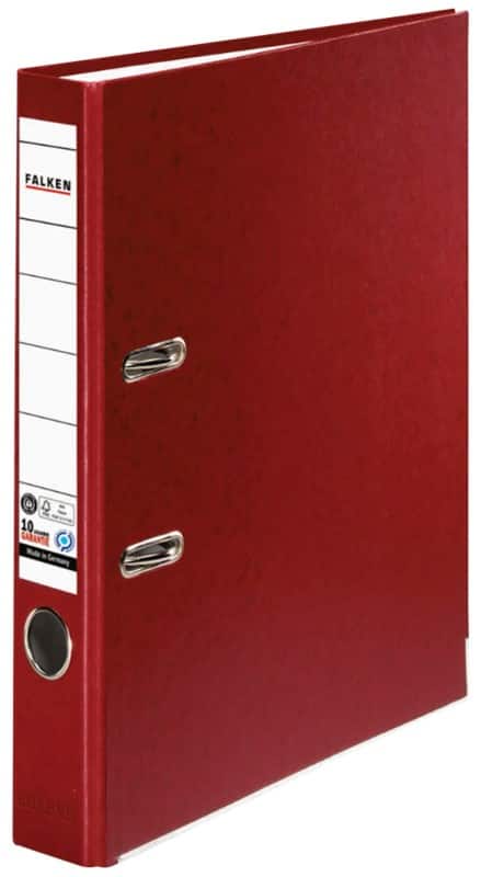 Falken Recycolor Schmal Ordner DIN A4 50 mm Burgunder 2 Ringe 11286382 Kunststoff