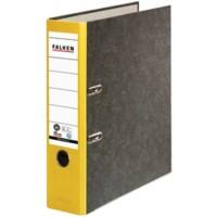 Falken Ordner DIN A4 80 mm Gelb 2 Ringe S80 Pappkarton Wolkenmarmor