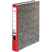 Falken Ordner DIN A4 50 mm Rot 2 Ringe S80 Pappkarton Wolkenmarmor