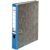 Falken Schmal Ordner DIN A4 50 mm Blau 2 Ringe S50 Pappkarton Wolkenmarmor