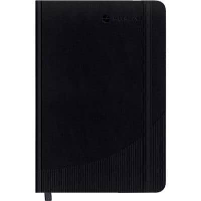 Foray Classic Notebook DIN A4 Kariert Gebunden PP (Polyproplylen) Hardback Schwarz Nicht perforiert 160 Seiten 80 Blatt